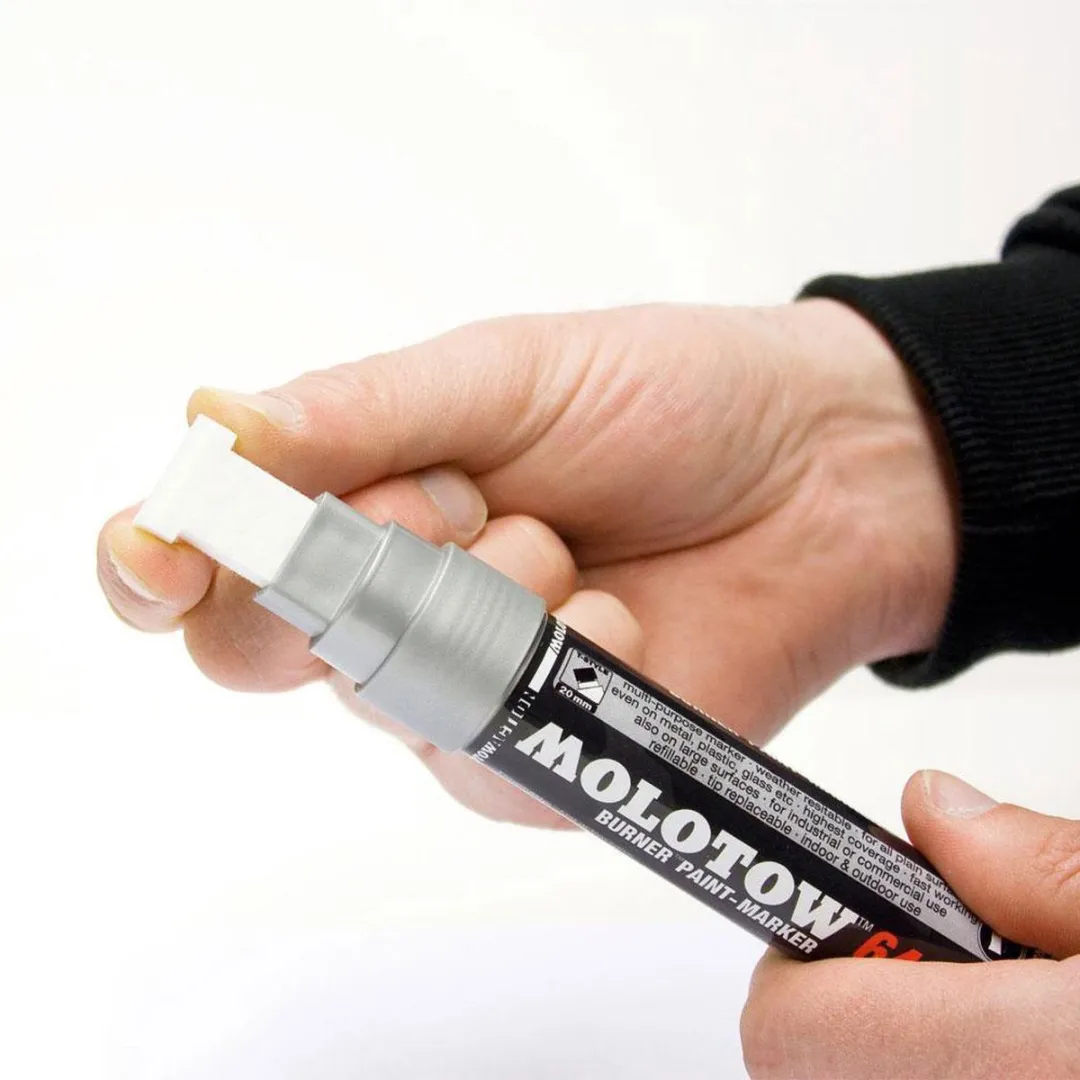 Molotow 640PP Burner Zilver/Chrome Verfstift 20mm