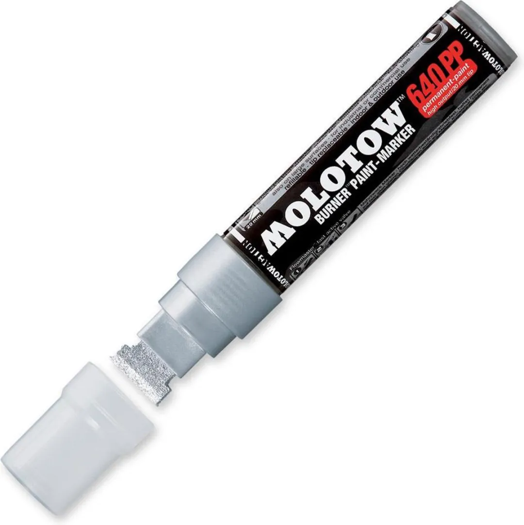 Molotow 640PP Burner Zilver/Chrome Verfstift 20mm