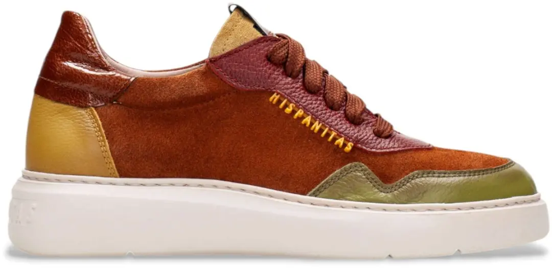 Hispanitas Urban bruine leren sportschoenen