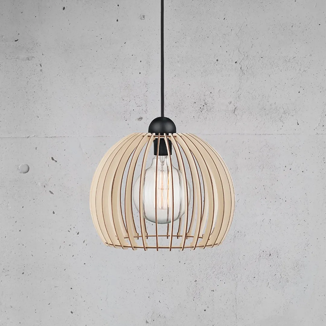 Nordlux Chino 30 Hanglamp - 1 Lichtpunt - Ø30cm - Natuur