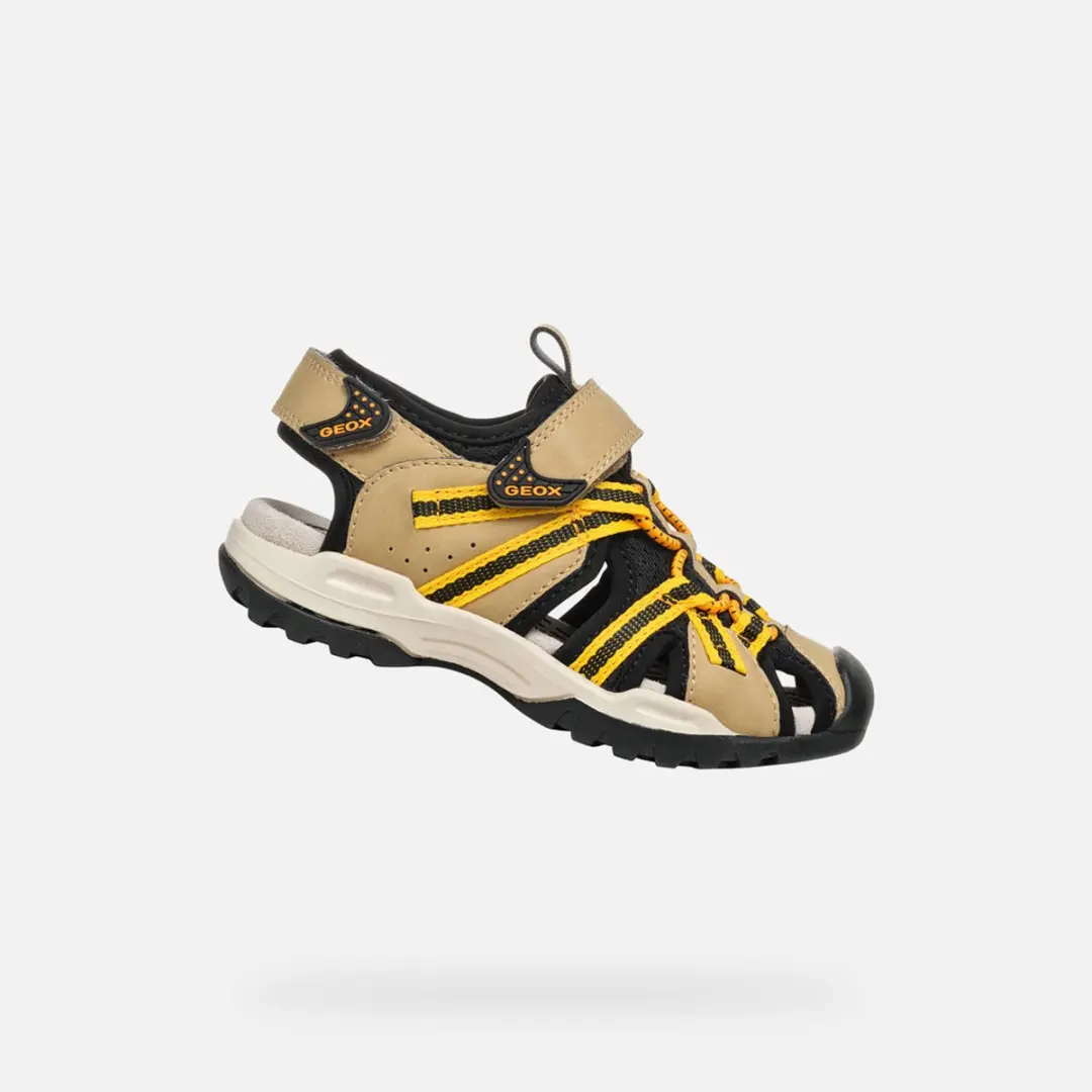 GEOX BOREALIS JONGENS Sandalen - BEIGE/GEEL - Maat 24