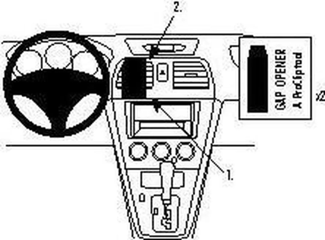 Brodit ProClip Subaru Impreza 2005-2027 Center Mount - 853615
