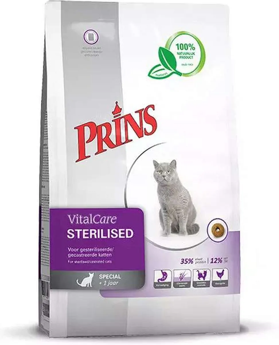 Prins VitalCare Sterilised Kattenvoer 10kg