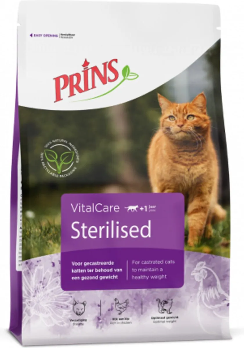 Prins VitalCare Sterilised Kattenvoer 10kg