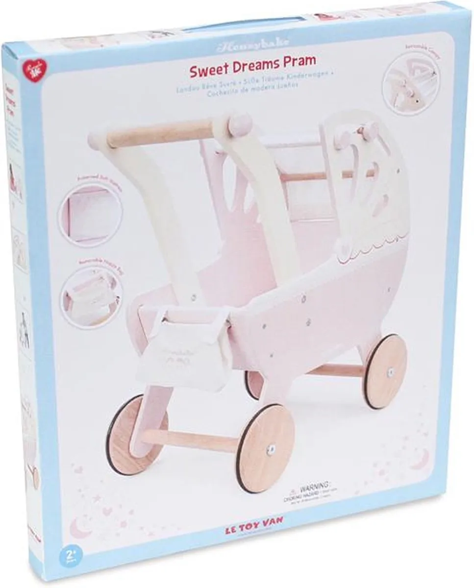 Le Toy Van Houten Kinderwagen TV322 - Roze