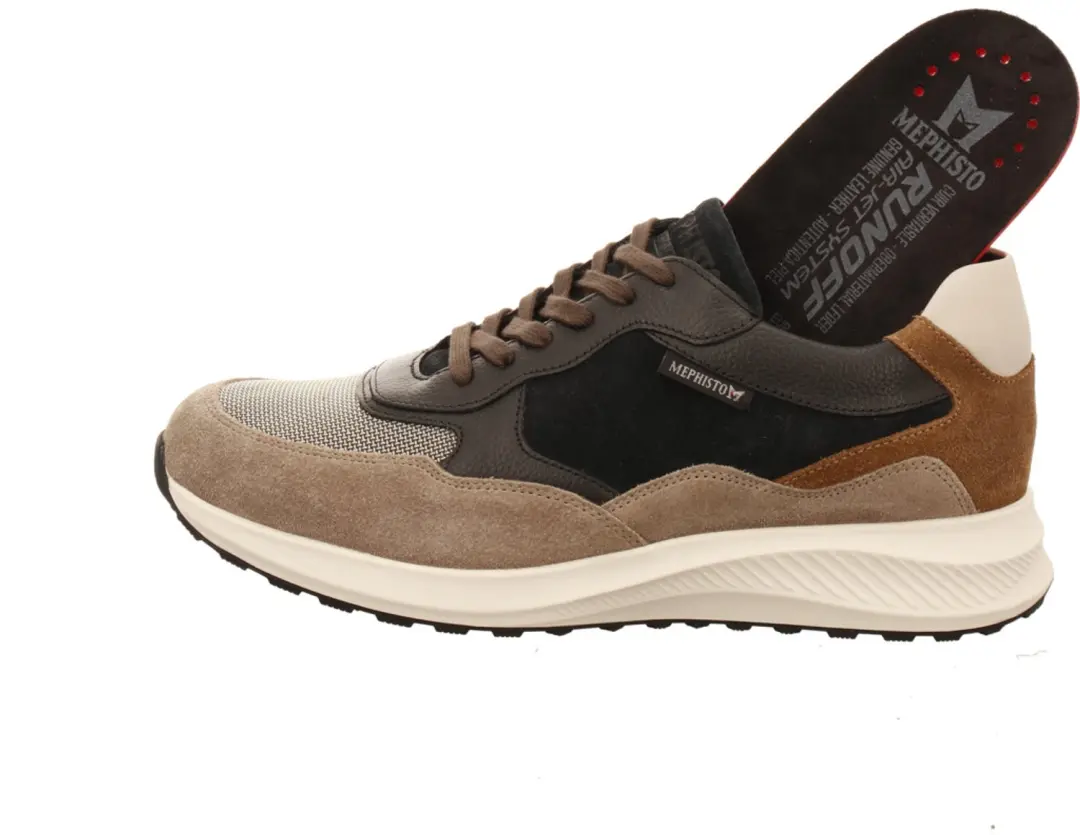 Mephisto Driss heren sneakers - Grijs - afbeelding 5 van 6