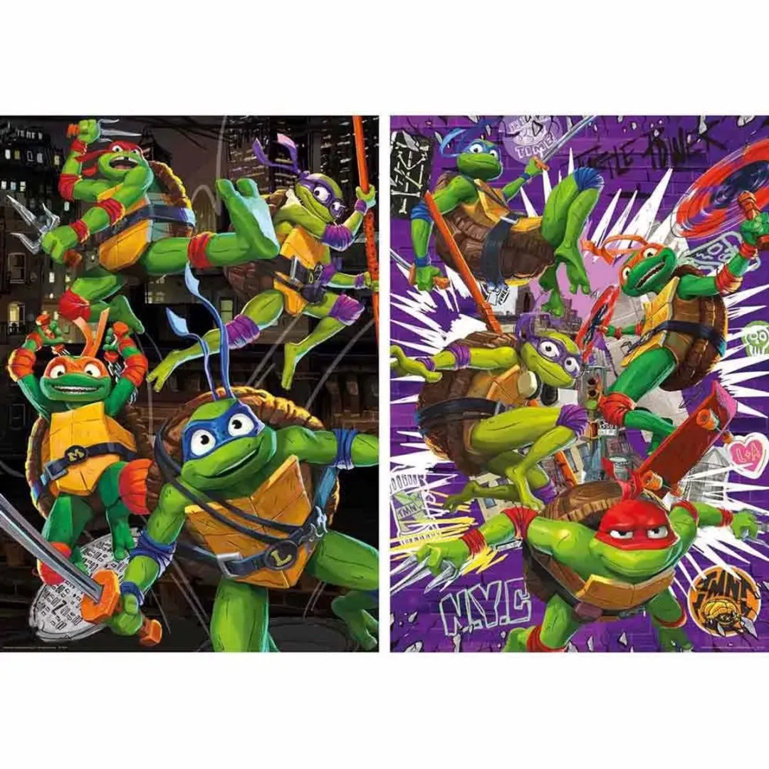 Educa Ninja Turtles Puzzel - 2x500 Stuks Multicolor