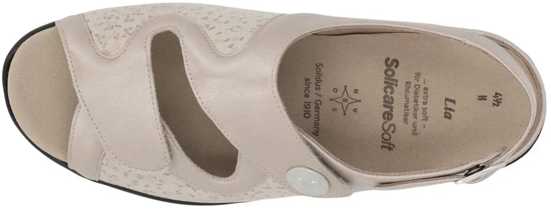 Solidus 73500 Dames Sandalen - Beige - 43 - afbeelding 5 van 6