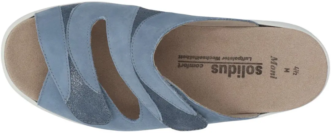Solidus Dames Slippers - Blauw - afbeelding 3 van 6