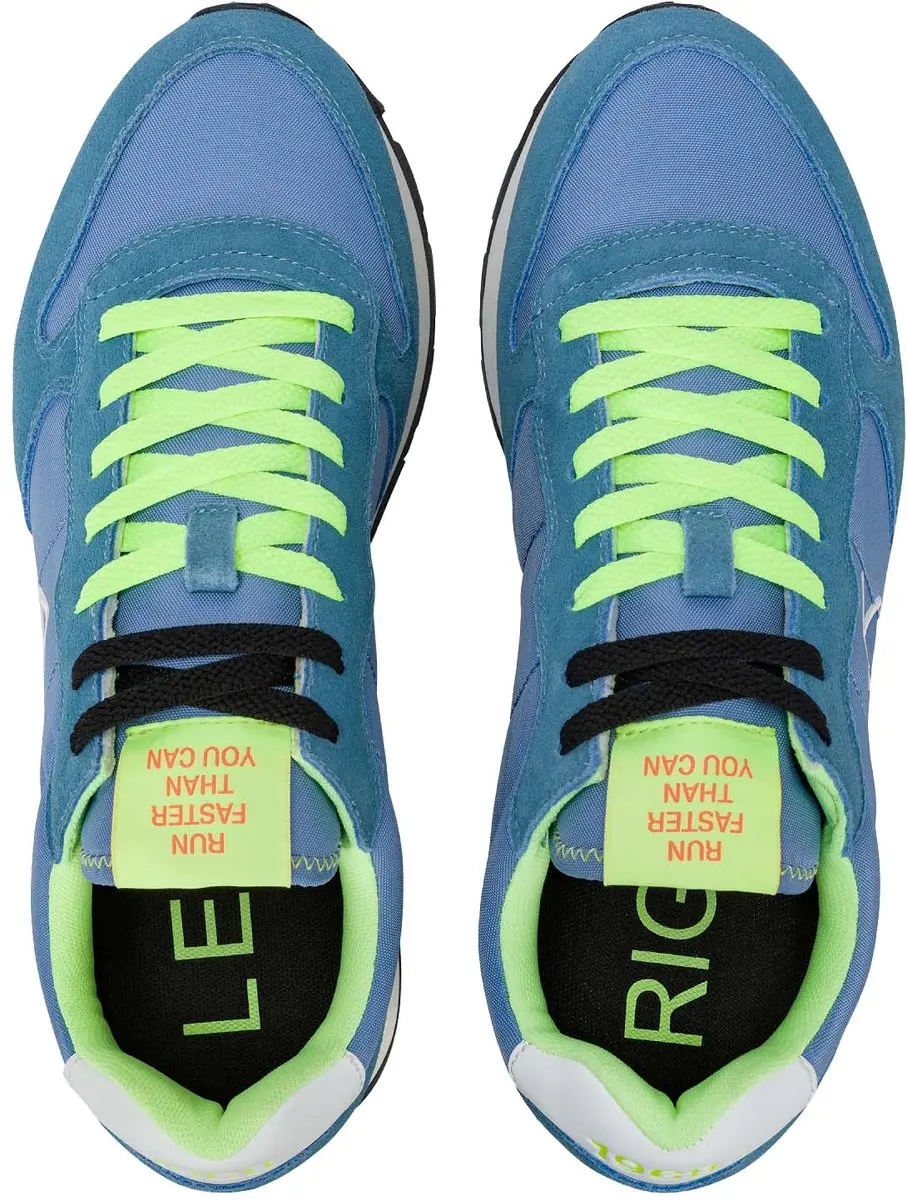 Sun68 Tom Fluo Sneakers - Avio Blue - afbeelding 5 van 6