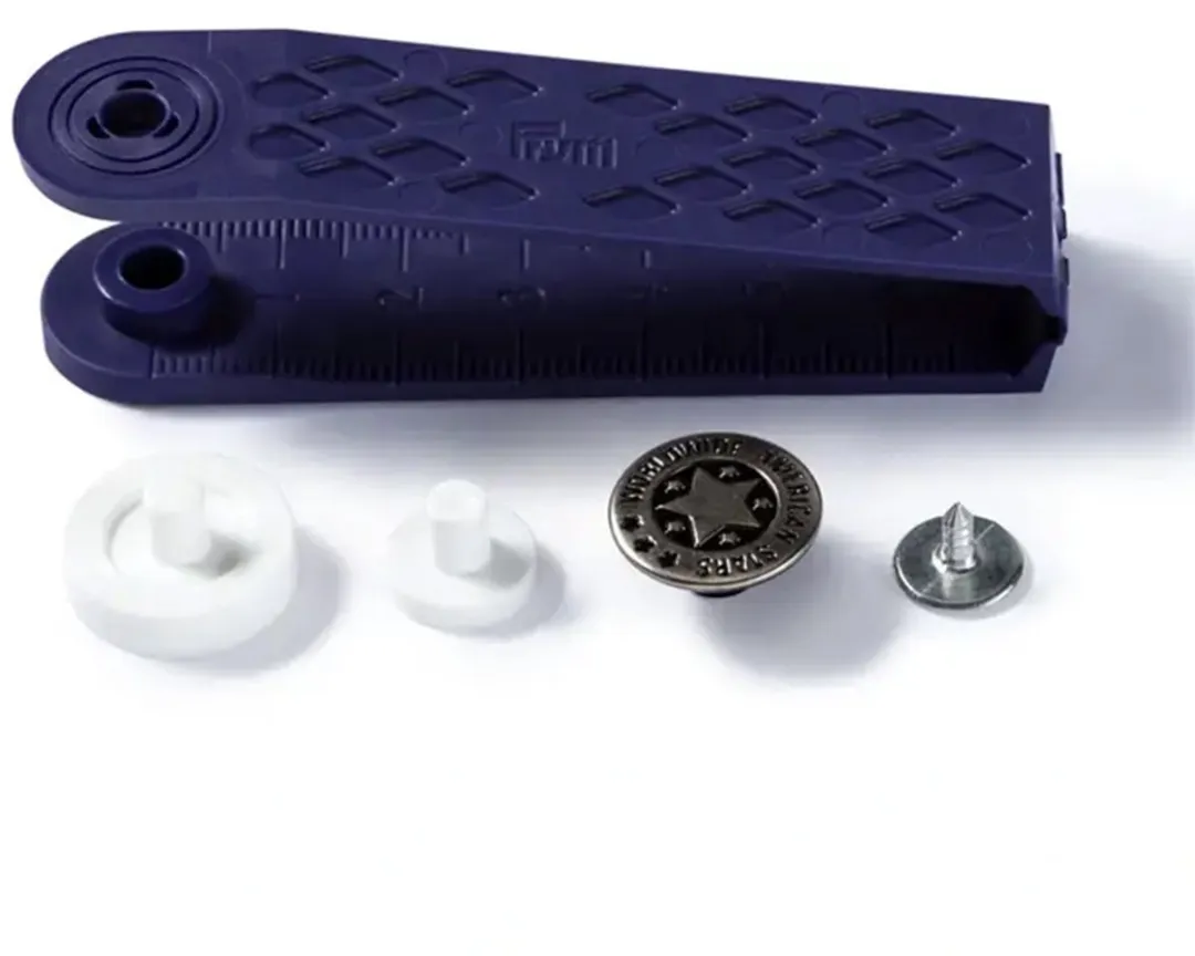 Prym Jeansknopen Art Deco 20mm - Oudijzer - 6 Stuks