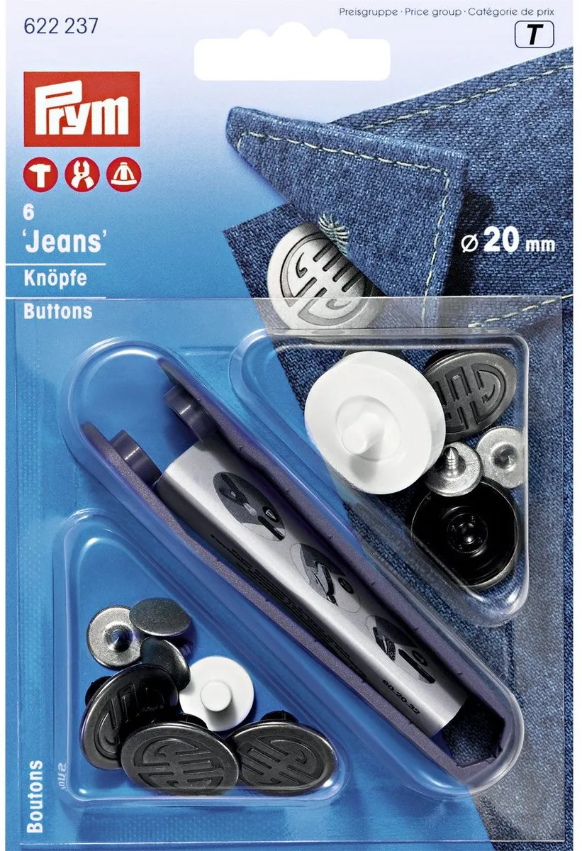 Prym Jeansknopen Art Deco 20mm