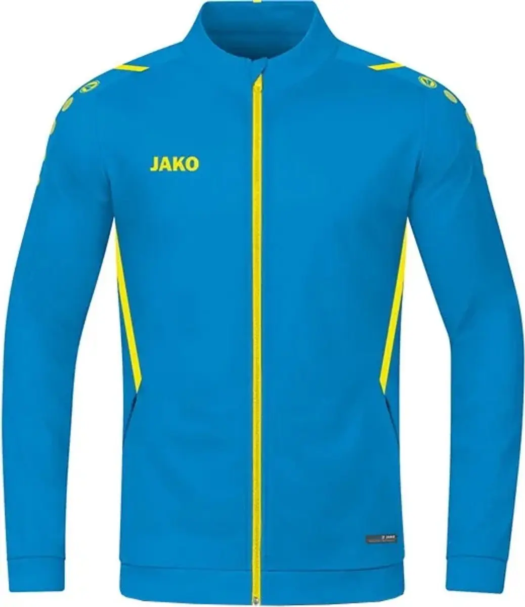 Jako Challenge Polyestervest Dames - Jako Blauw / Fluogeel | Maat: 34 - afbeelding 3 van 4