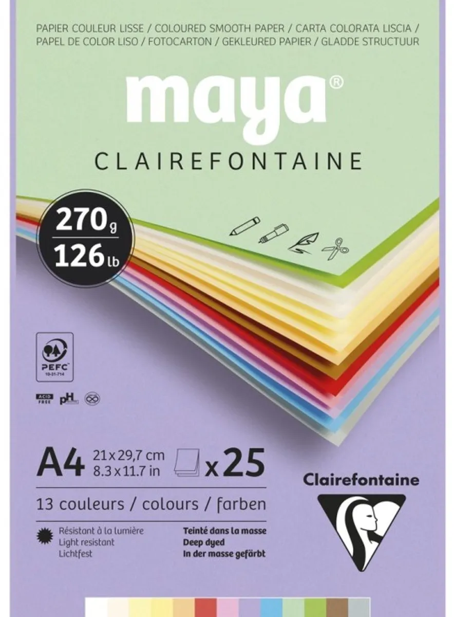Clairefontaine Pastelpapier A4 270g/m²