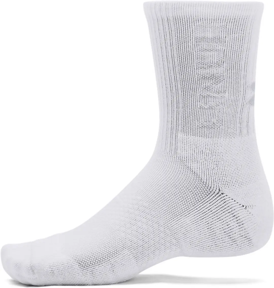 Under Armour 3-Maker halfhoge sokken - 3 paar - Wit - afbeelding 3 van 3