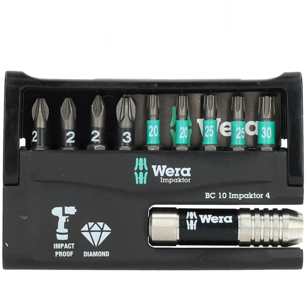 Wera 5057417001 Bit-Check Impaktor Bitset - 10-delig