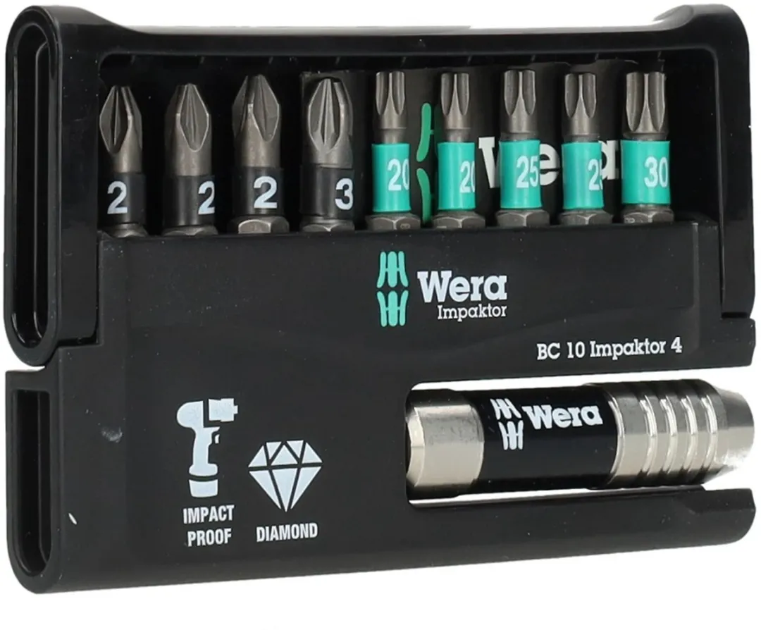Wera 5057417001 Bit-Check Impaktor Bitset - 10-delig