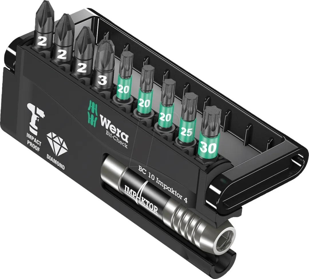 Wera 5057417001 Bit-Check Impaktor Bitset