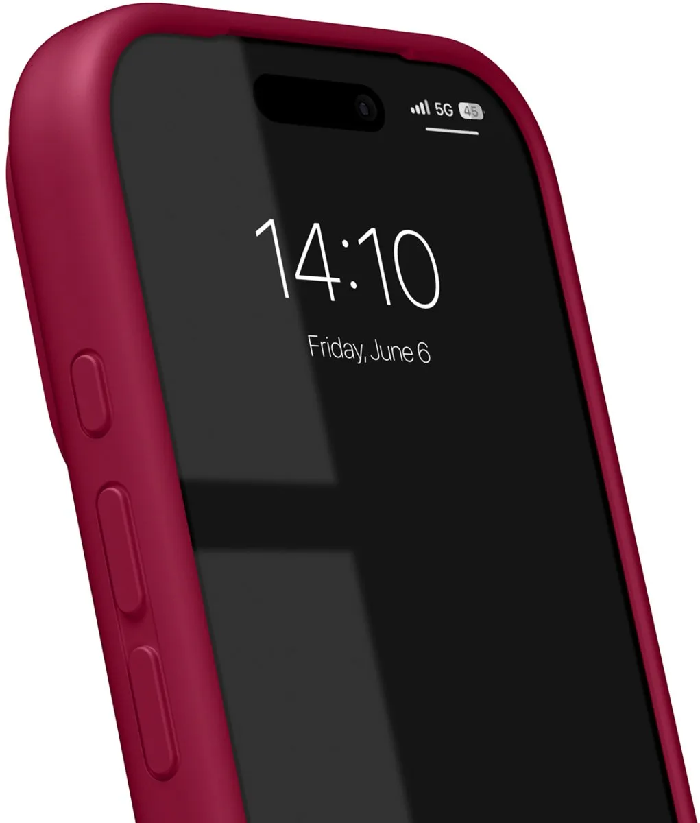 iDeal of Sweden Silicone Case iPhone 17 Pro - Cranberry - IDSICMS-I2561P-521