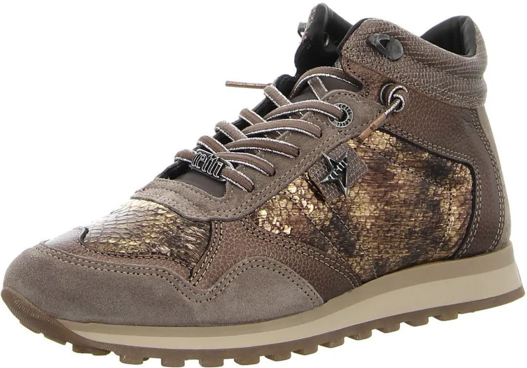 Cetti C1048 SRA ANTE SNAKE PEWTER dames sneakers grijs maat 37