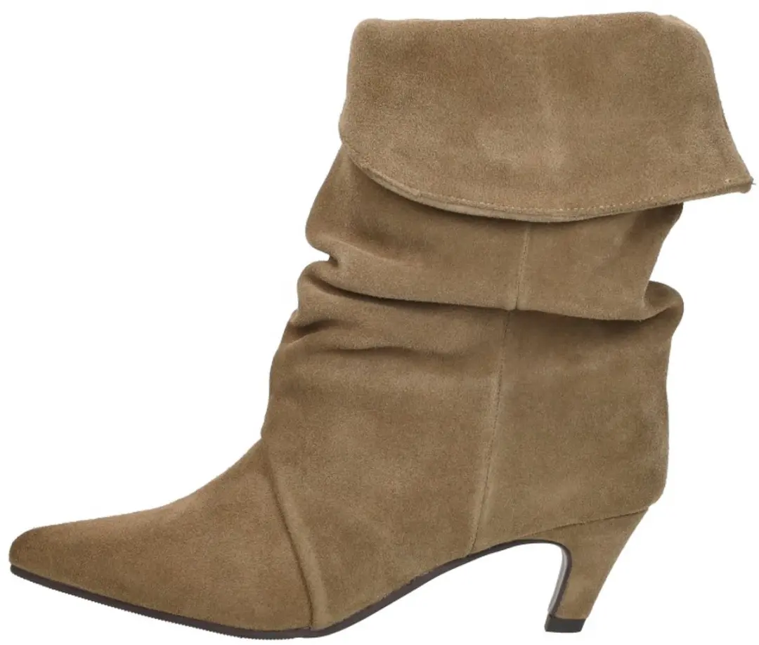 Shoecolate Enkellaarsjes Hak - Taupe - Maat 42 - afbeelding 2 van 6
