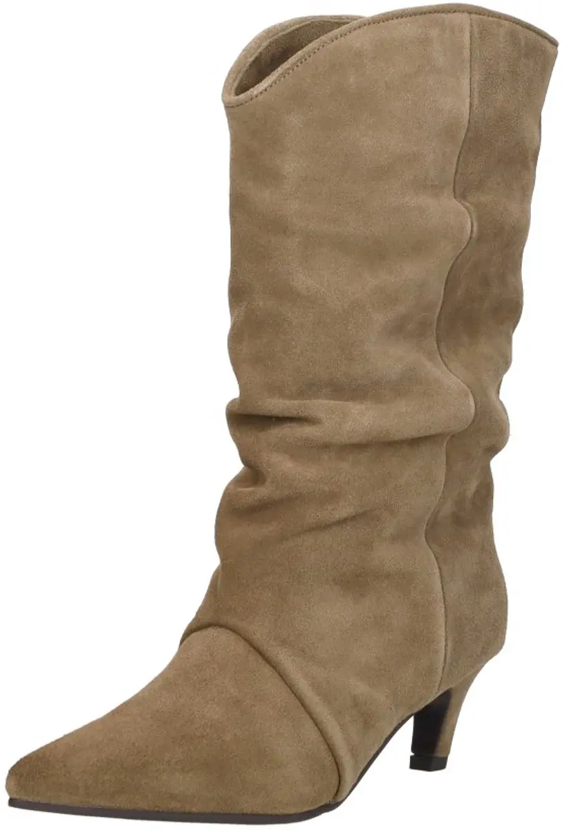 Shoecolate Enkellaarsjes Hak - Taupe - Maat 42 - afbeelding 4 van 6