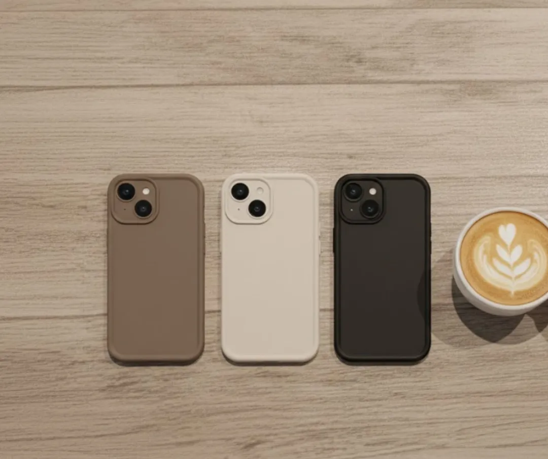 NUVEX iPhone 13 Hoesje 3 Stuks - Zwart/Beige/Bruin