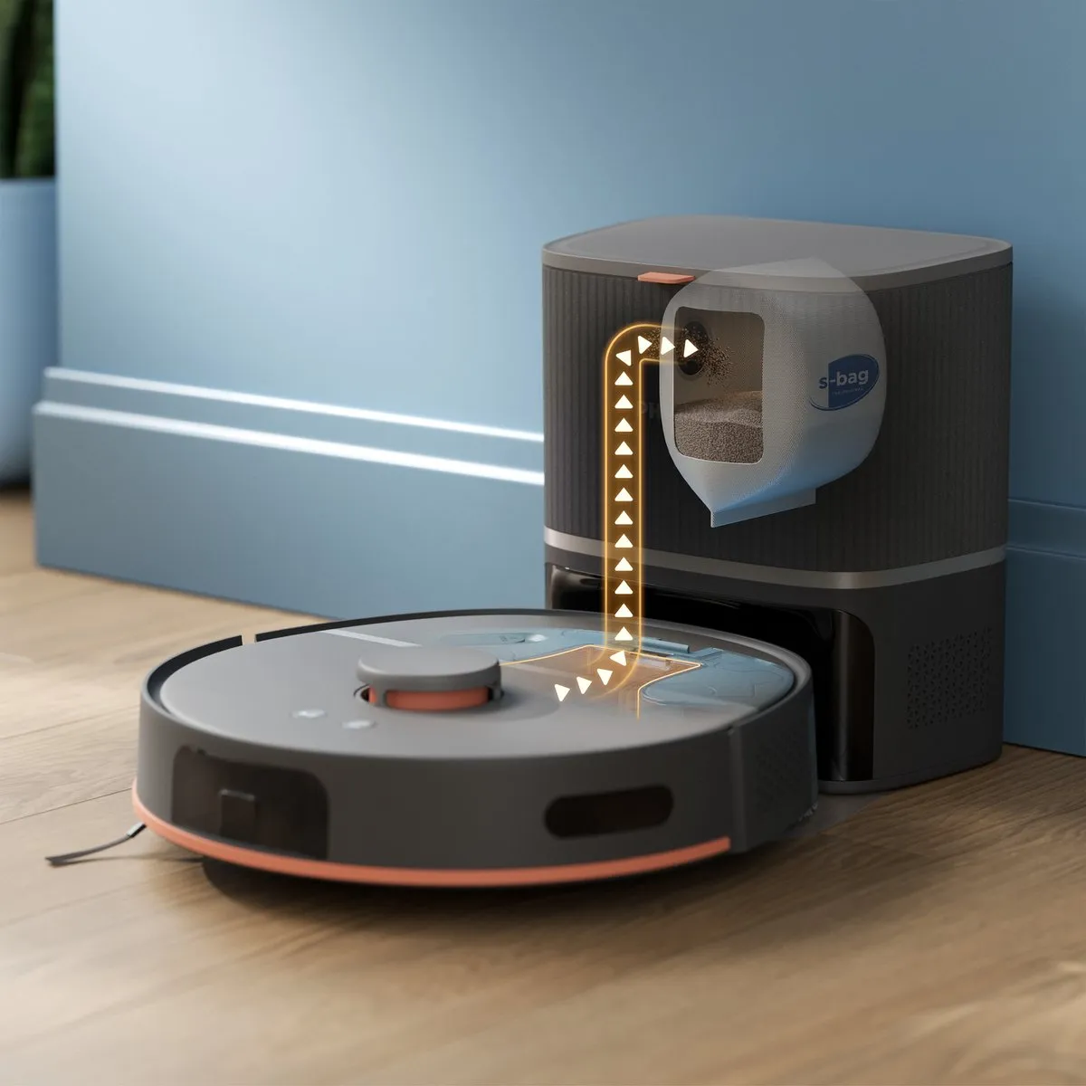 Philips HomeRun 5000 XU5100/10 Zuig- en dweilrobot - Grijs