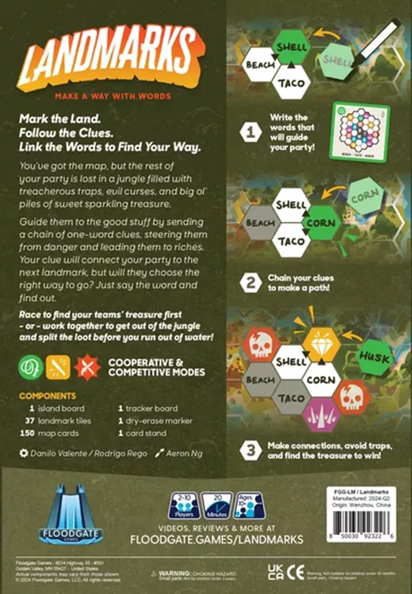 Landmarks - Coöperatief gezelschapsspel - 2-10 spelers - Engels