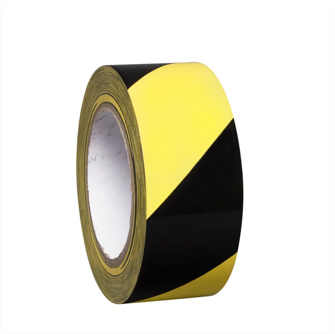 Proline vloermarkeringstape, geel zwart 75 mm