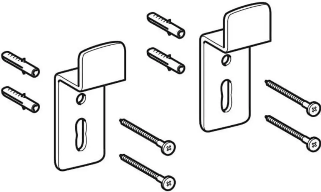 Geberit GE bevestigingsset voor lichtspiegel (2 stuks), 598947000