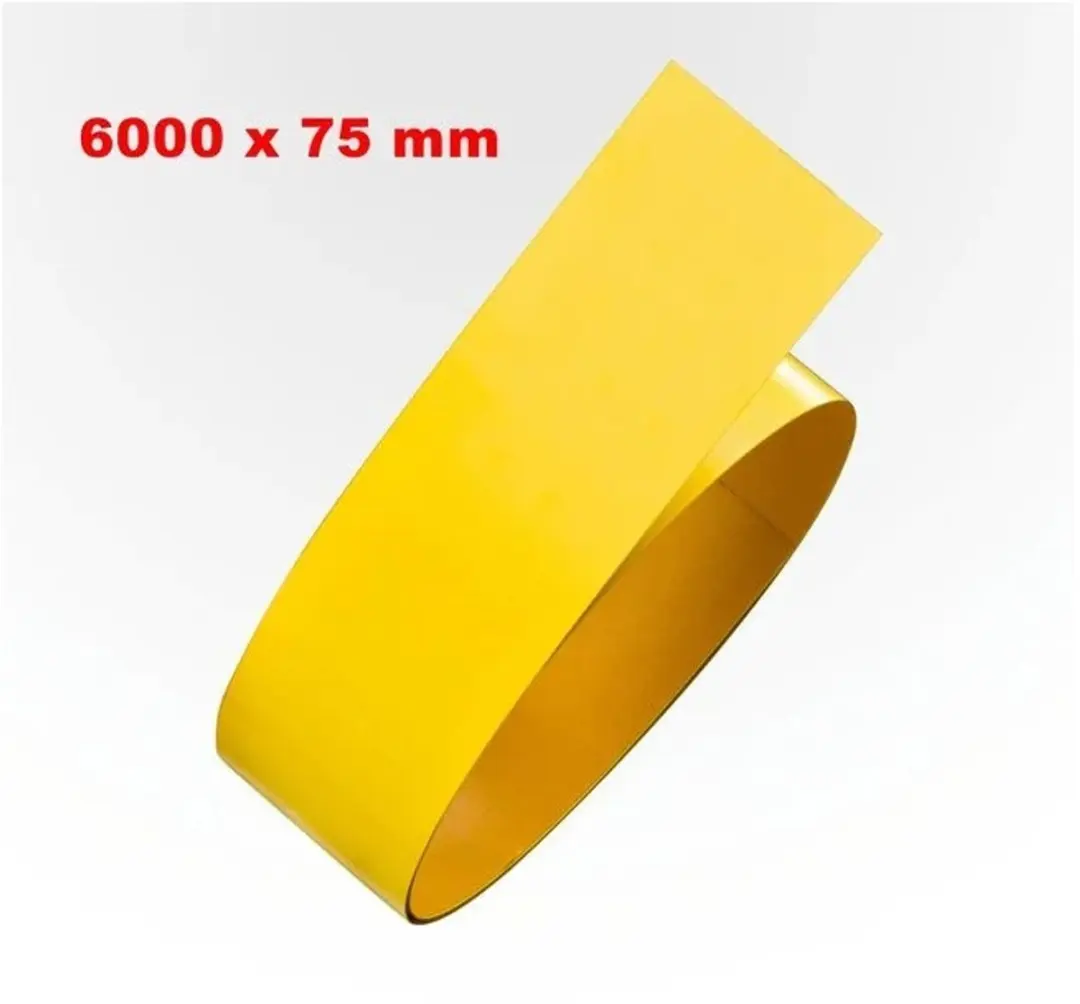 Proline Vloermarkeringstape Staal - 75mm x 6m - Geel - afbeelding 4 van 4