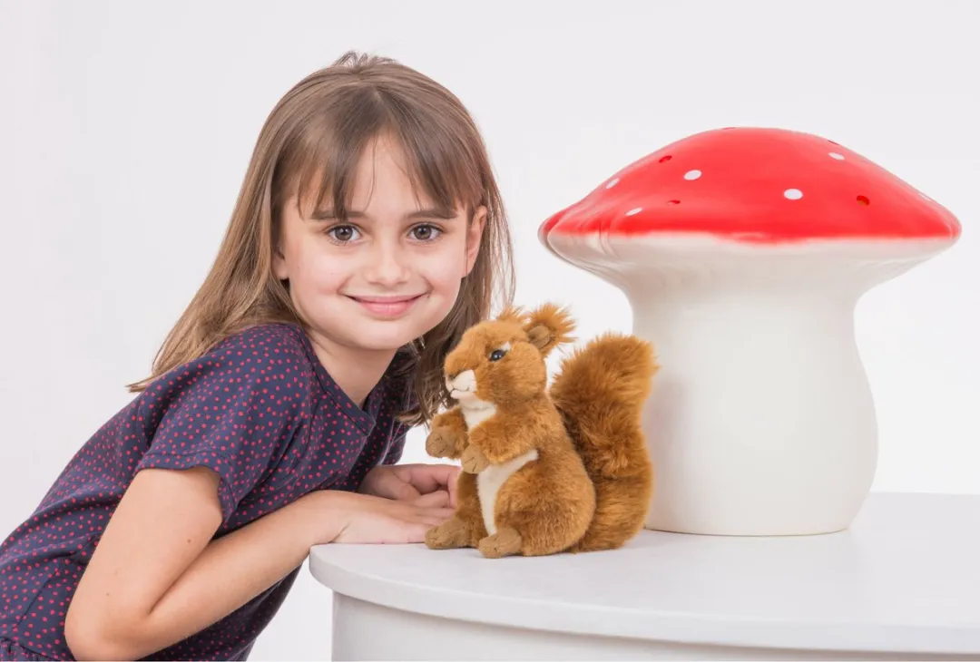 Teddy Hermann Knuffel Eekhoorn - Rood - 17 cm