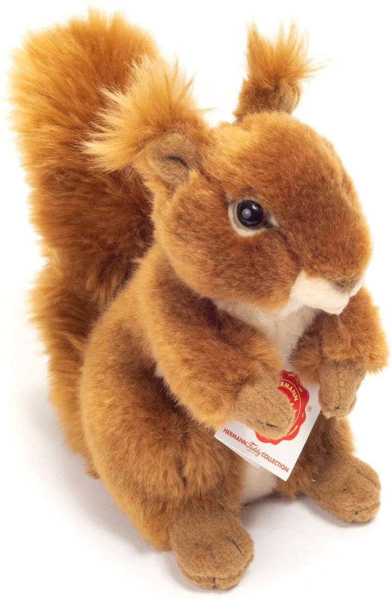 Teddy Hermann Knuffel Eekhoorn - Rood - 17 cm