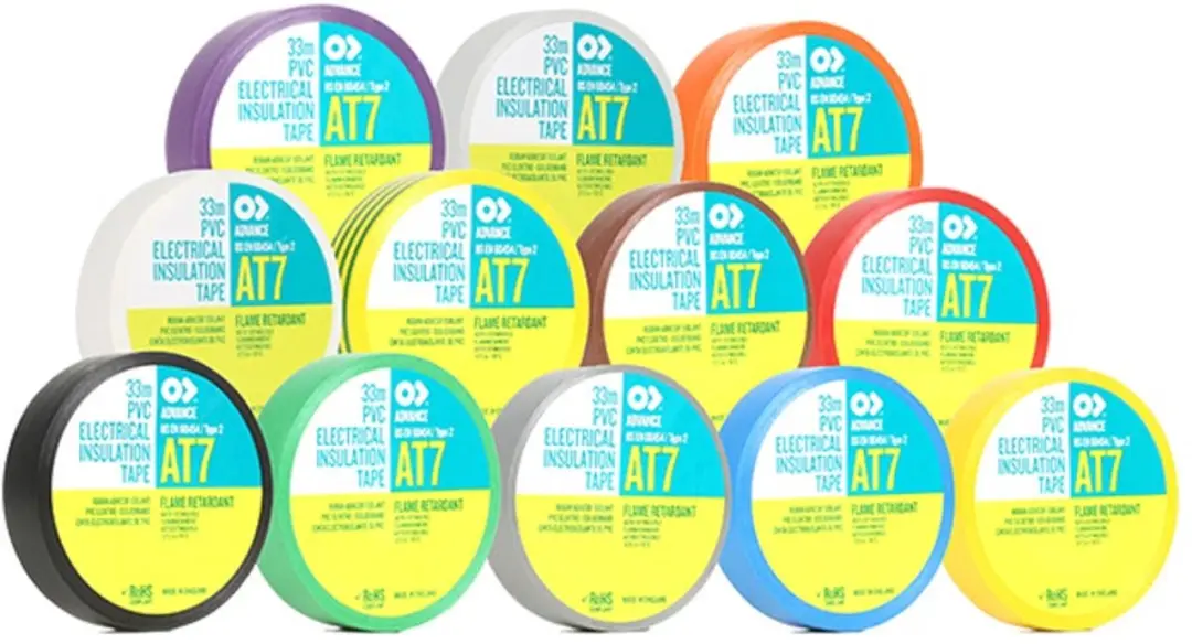 Advance AT206 PVC Tape 15mm - 10 Rollen á 10m - Kleurenmix - afbeelding 5 van 5