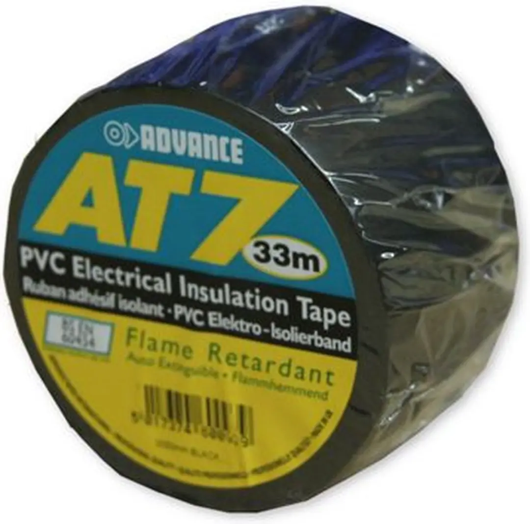 Advance AT7 Soft PVC Tape 50mm x 33m - Zwart - afbeelding 3 van 6