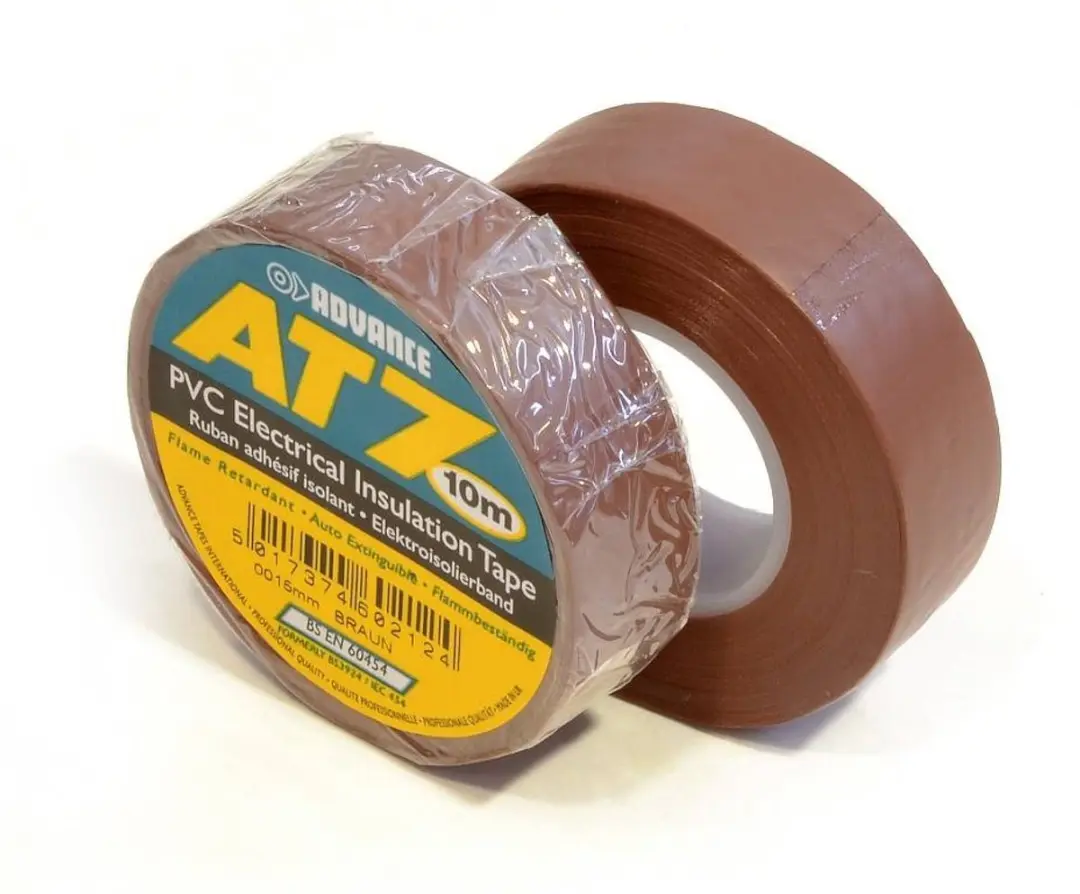 Advance AT7 PVC tape 19mm x 10m Bruin