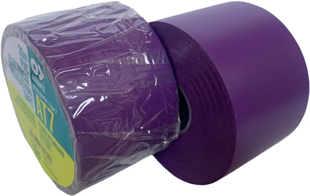 Advance AT7 PVC tape 50mm x 33m Paars
