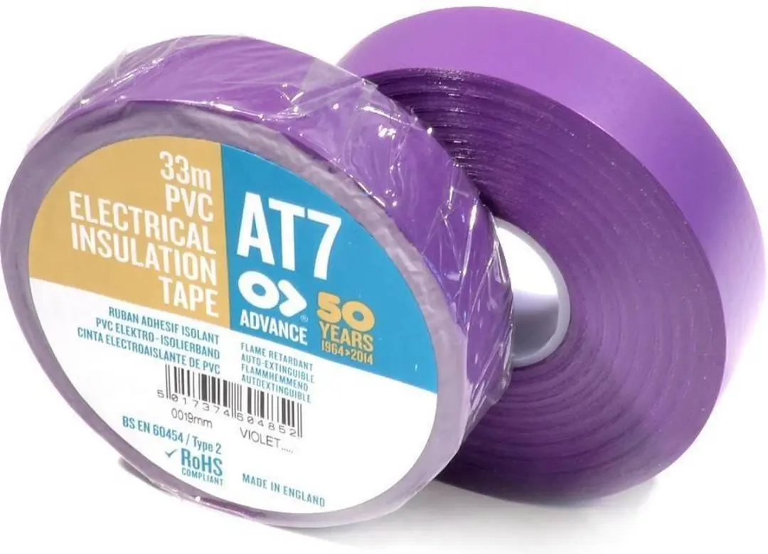 Advance AT7 PVC tape 19mm x 20m Paars