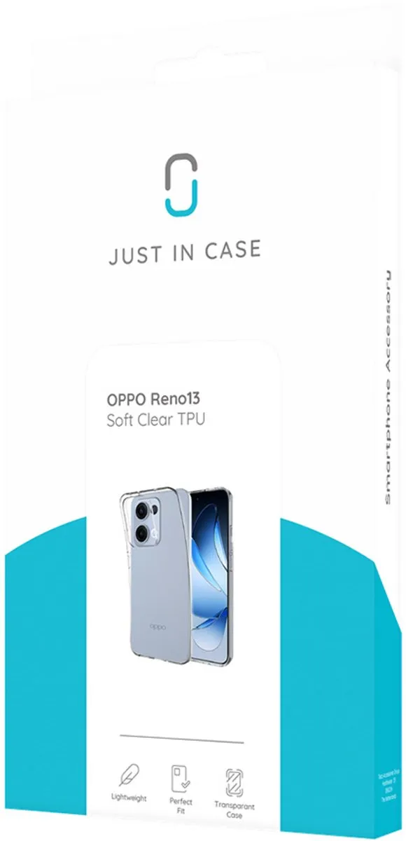 Just in Case TPU Hoesje Oppo Reno13 - Transparant - 8720878509147