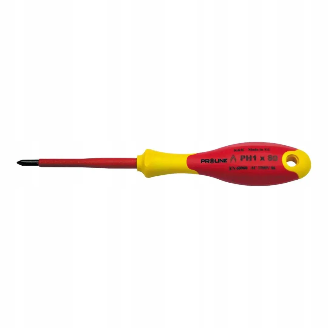 Proline 10593 Schroevendraaier PH1x80mm 1000V