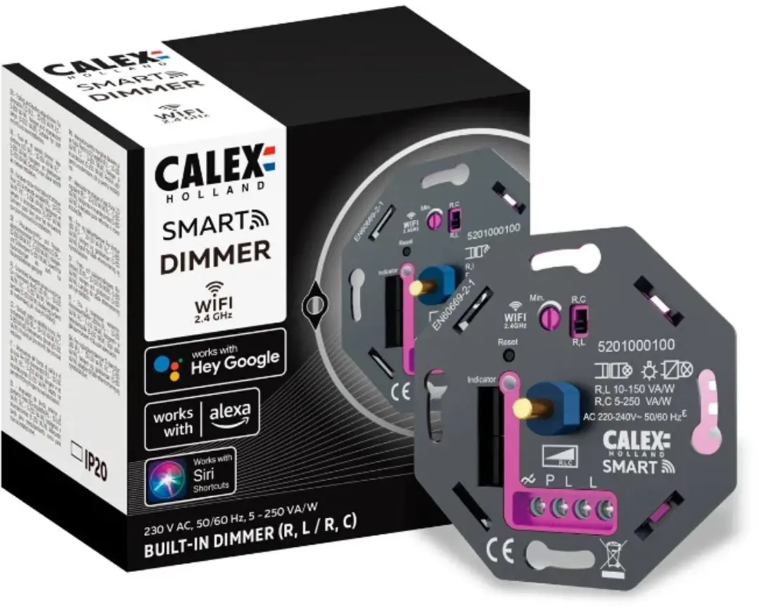 Calex Smart LED Dimmer 5-250W Wifi - 5x - afbeelding 2 van 3
