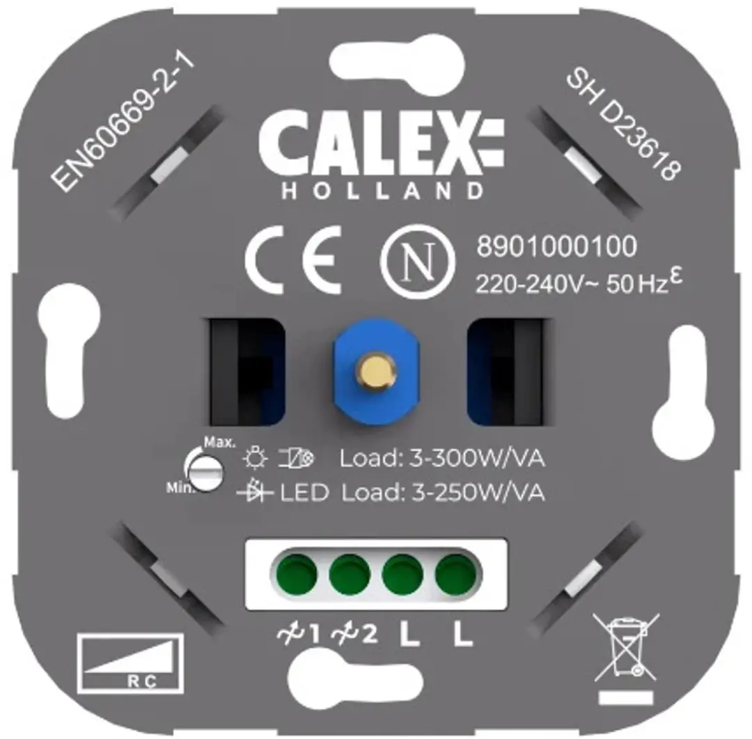 Calex LED Dimmer 3-250W Fase Afsnijding
