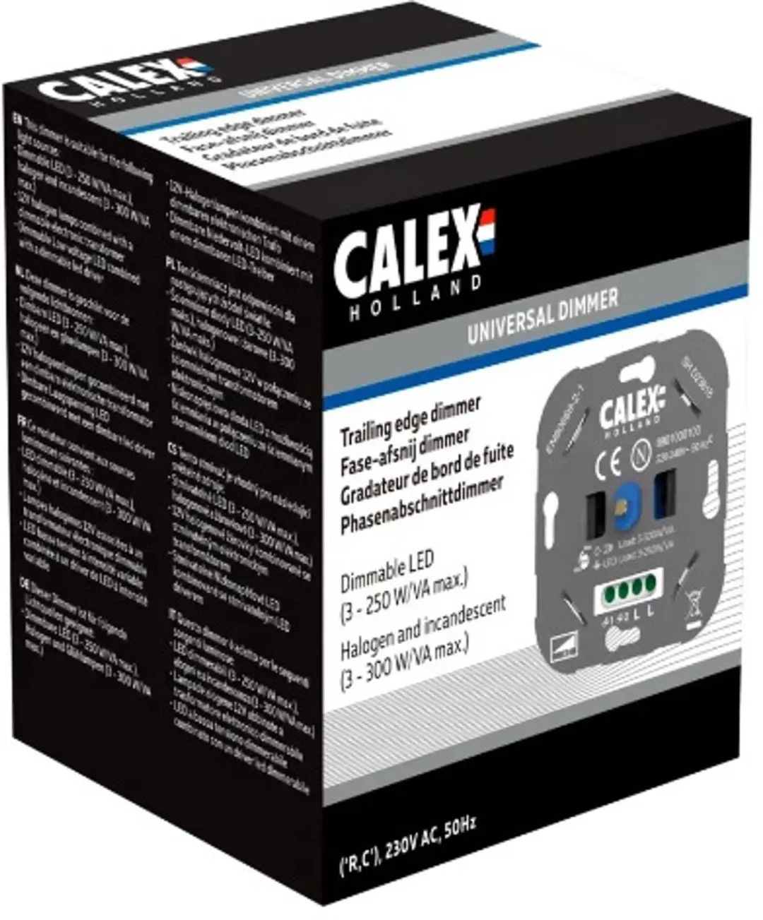 Calex LED Dimmer 3-250W Fase Afsnijding - 5x - afbeelding 4 van 5