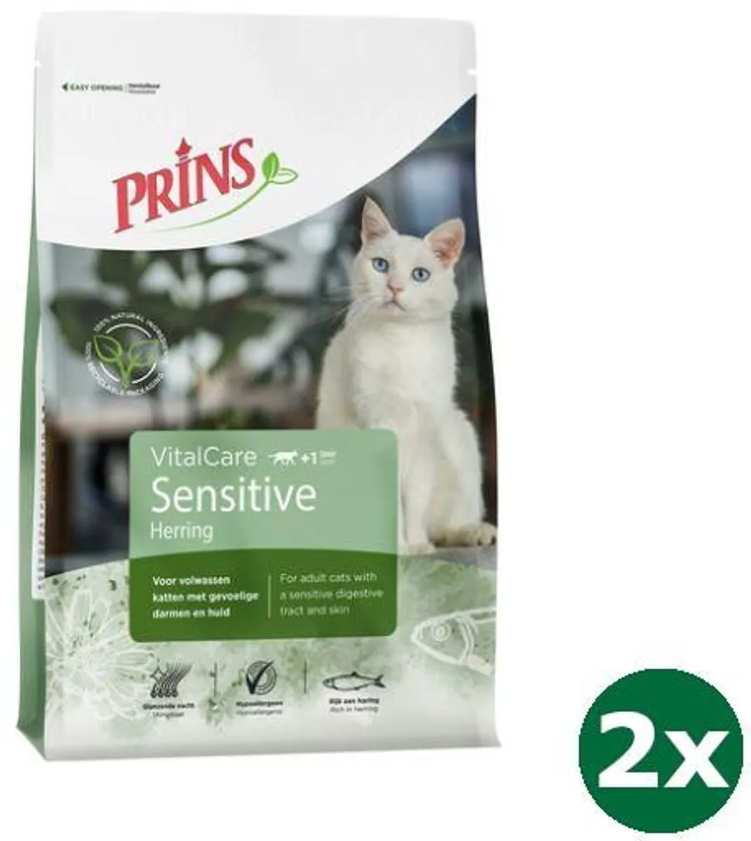 Prins Cat Vital Care Adult Sensitive Hypoallergeen Kattenvoer 8kg