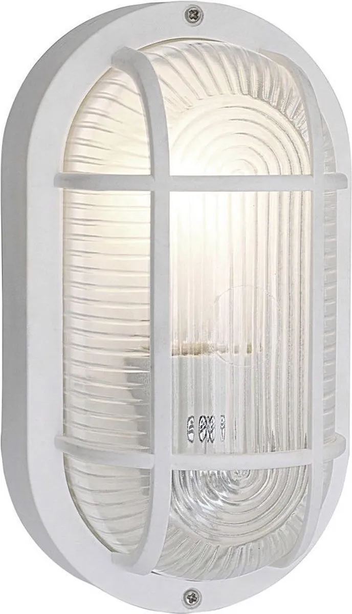 Konstsmide Wandlamp Elmas 20cm E27 40W IP44 - Wit