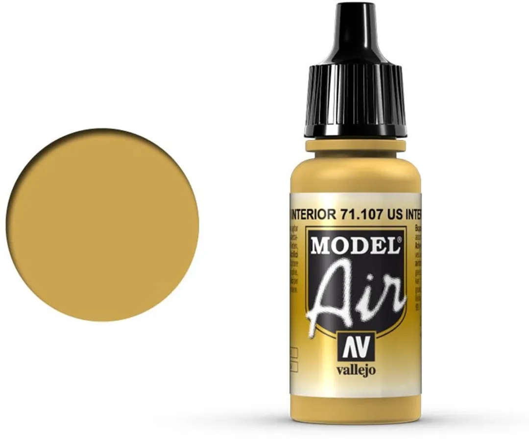 Vallejo Model Air US Interior Yellow Acrylverf 17ml