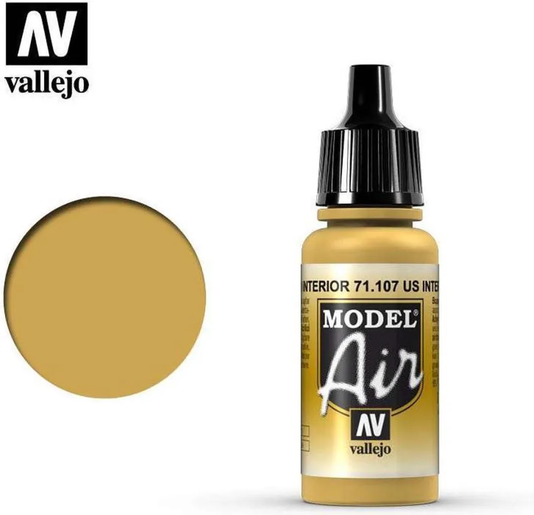 Vallejo Model Air US Interior Yellow Acrylverf 17ml