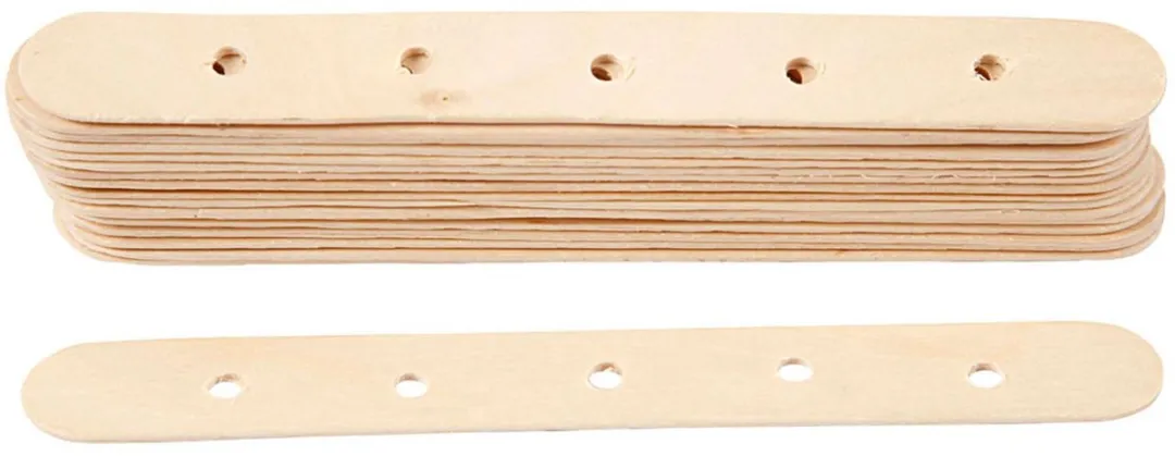Creativ Company Constructiehoutjes 1,8x15cm - 20 Stuks Multicolor