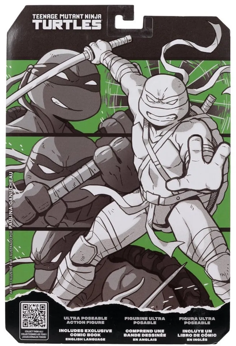 McFarlane Toys TMNT Page Punchers Leonardo - Red Platinum Edition MCF11418 - afbeelding 6 van 6